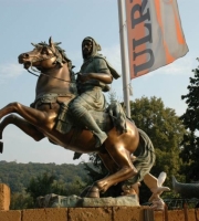 Bronze:  Araber Reiter -  steigendes Pferd - Höhe 125 cm - Sonderpreis: 6.450 €