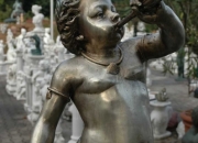 Bronze: Faun - Wasserspeiend - Höhe
