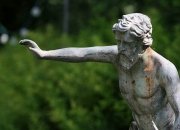 Bronze: Wassermann-Springbrunnen-Gartenbrunnen-ULRICH-GARTEN-Schwäbisch-Gmünd