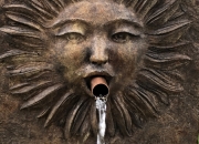 detail Ansicht - Sonnen Springbrunnen,