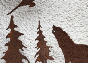 Relief Spaten "Im Wald"
