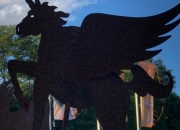 Gartenstecker Einhorn - Pferd