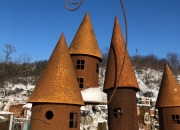 Vogelhaus - Vogelhäuschen  in Edelrost - Futterhaus