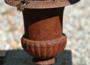 Eisenguss - Amphore  - Vase - Pflanzvase