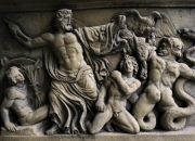 Relief - Steinplatte - Steinguss