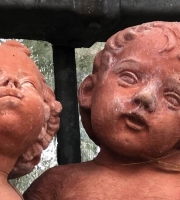 Impruneta Terracotta - Büste-Junge-Mädchen-Kopf-Impruneta-Toskana-Italien-ULRICH-GARTEN-Schwäbisch-Gmünd-Aalenerstr.54