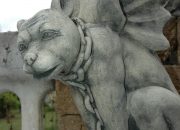 Drachenhund angeleint