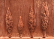 Detailansicht - original italienischer Terracotta Pflanztopf -