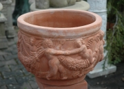 Terracotta - Impruneta - Pflanztopf - Winterfest -