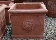 Terracotta - Impruneta - Pflanztopf - Winterfest -