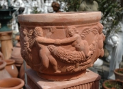 Terracotta - Impruneta - Pflanztopf - Winterfest -
