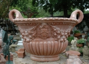 Terracotta Impruneta - Vase - Pflanzvase - Amphore - Winterfest