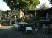 Gartenmöbel - Deruta - Tisch-Stein-Bemalt