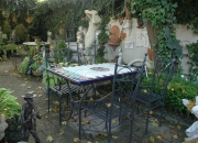 Gartenmoebel - Deruta - Tisch- Eisenstuhl