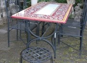 Gartenmoebel - Deruta - Tisch- Eisenstuhl