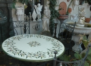 Gartenmoebel - Deruta - Tisch- Eisenstuhl