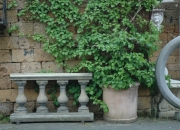 Terracotta Pflanztopf Wandtopf original Impruneta aus Italien